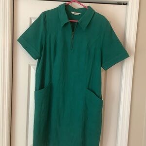 GET READY FOR SPRING!  Boden Green Short Sleeve Dress with Pockets - Size 14R